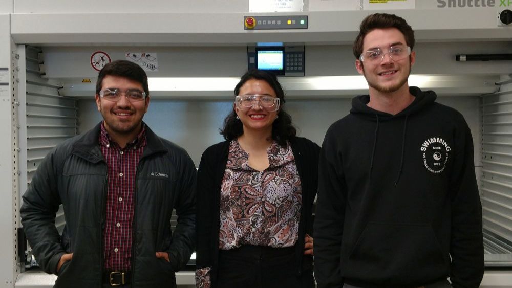 2020 Texas State Senior Design Class working with Visionex Holdings: Adan, Elizabeth, and Cameron